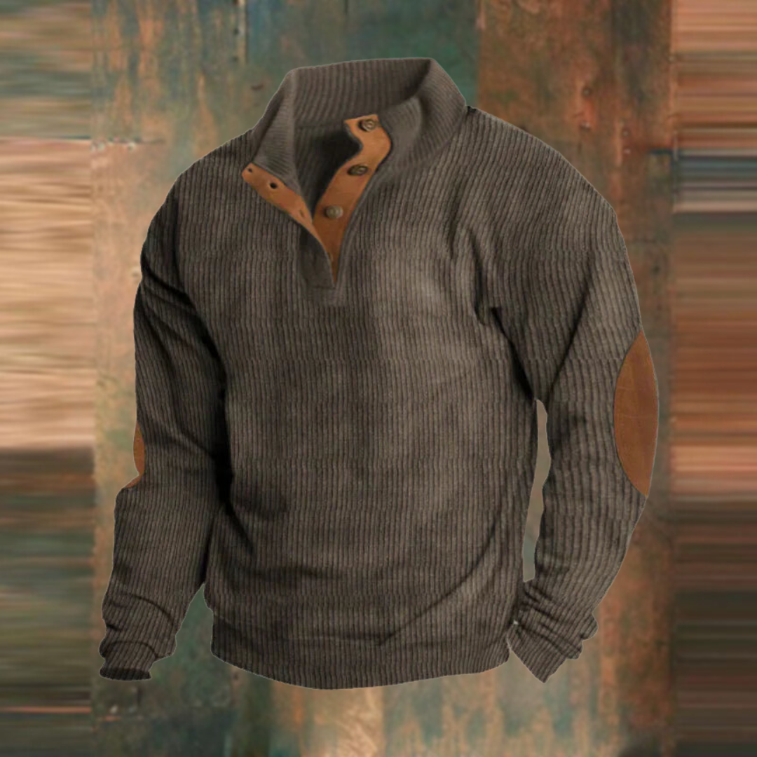 LAVRÉ | Jasper - Casual Sweatshirt with Stand Collar and Long Sleeves